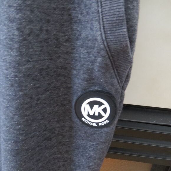 Michael Kors Men's Heathered Fleece Jogger Pants Gray L EUC - Picture 4 of 10